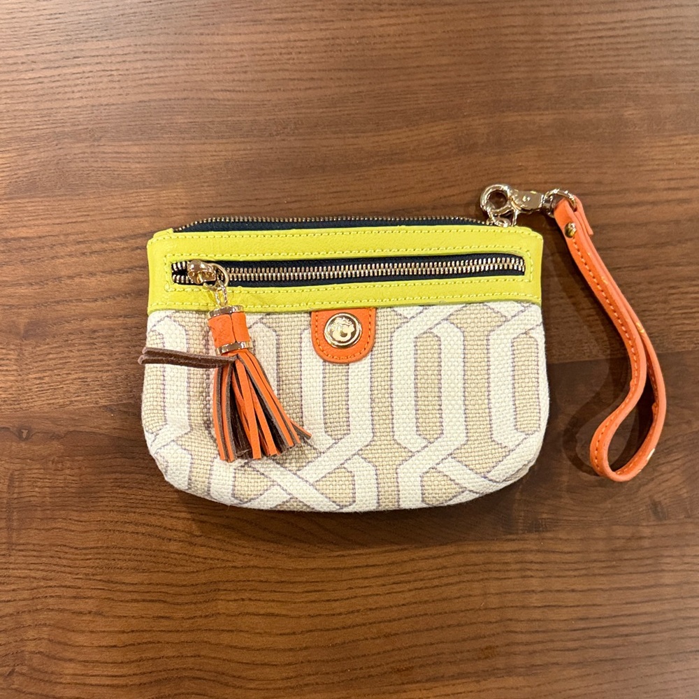 Spartina Yellow and Orange Women's Wristlet